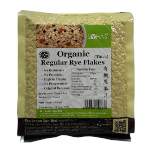 Organic Regular Rye Flakes (Thick)