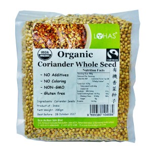 Organic Coriander Whole Seed